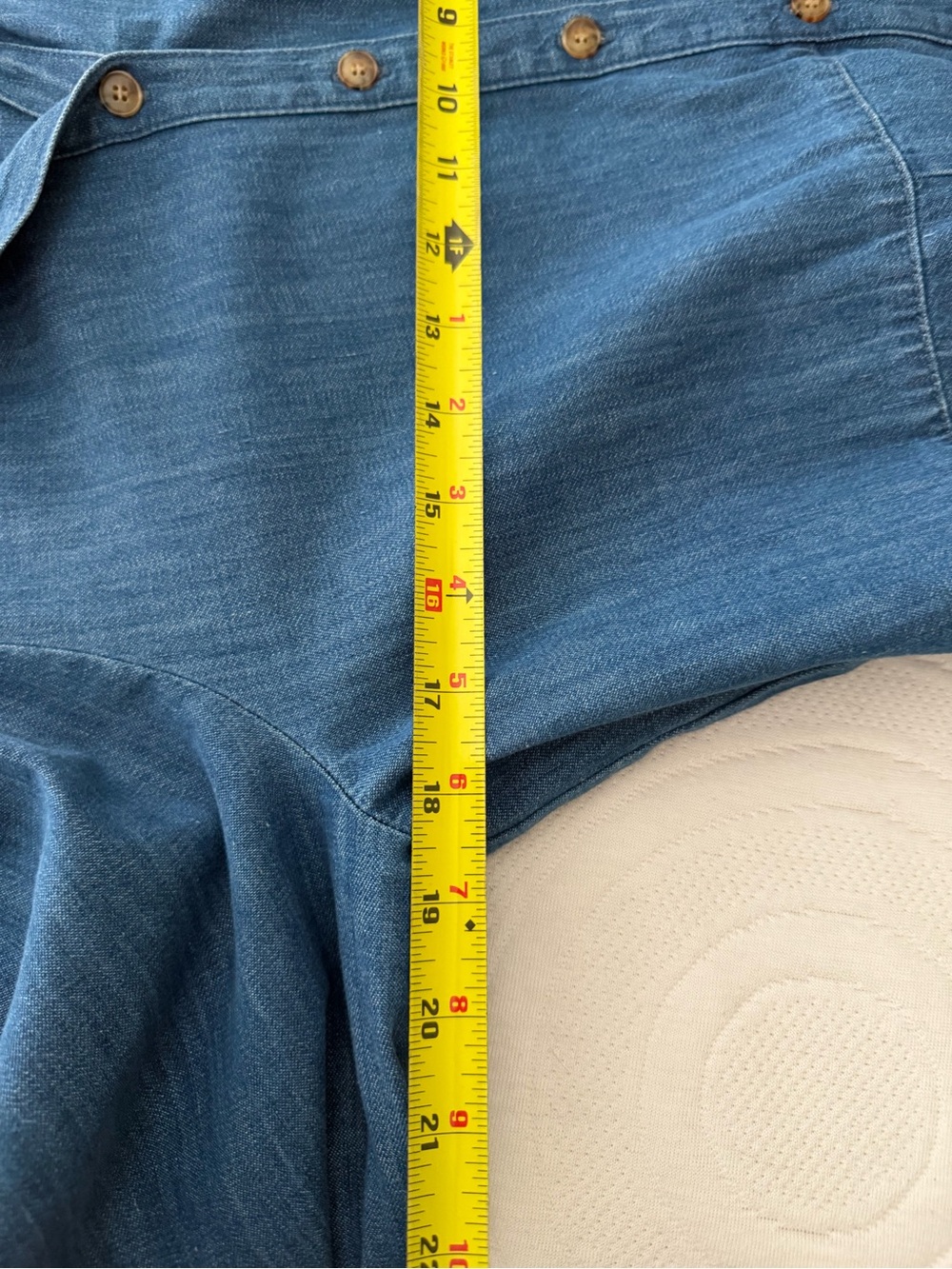 Sezané Denim Button-Front Dress - Classic Blue - Picture 6 of 6